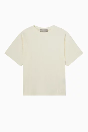 Oversized T-shirt in Seersucker Jersey