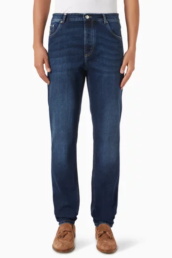 Five-pocket Jeans in Stretch Denim
