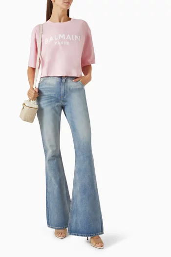 Flared Jeans in Denim