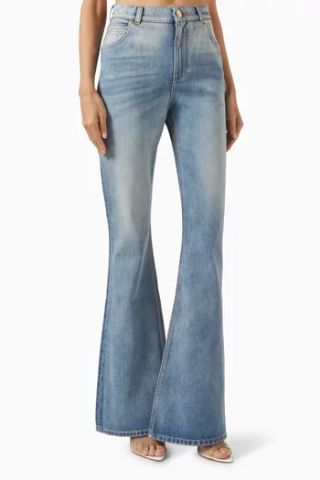 Flared Jeans in Denim