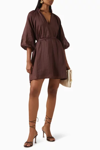 Ellie Smock Dress in Ramie