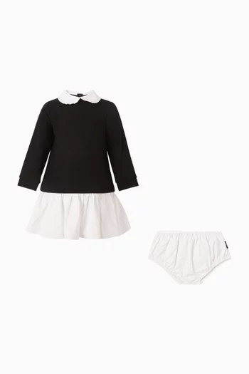 Two-tone Dress in Cotton
