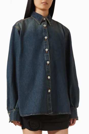 Oversized Shirt in Denim