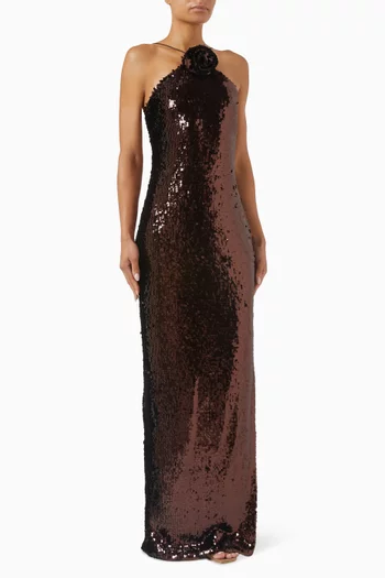 Sequin-embellished Gown