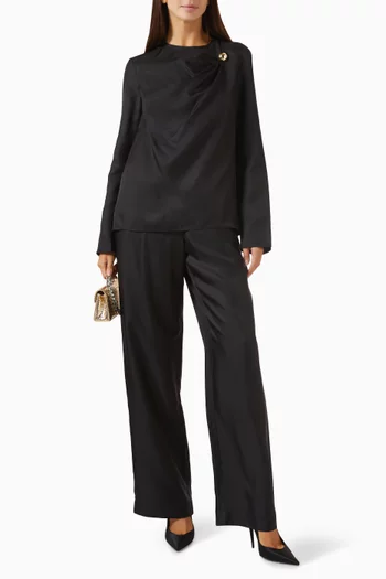 Azae Draped Top in Silk