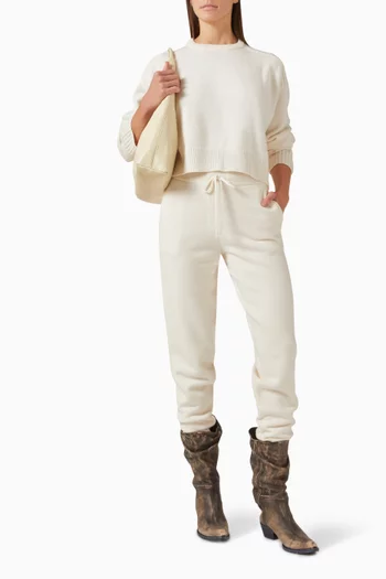 Bruzzi Cropped Sweater in Wool-cashmere