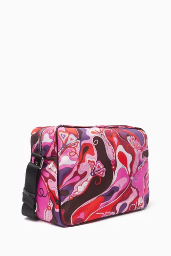 Abstract-print Changing Bag