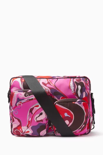 Abstract-print Changing Bag