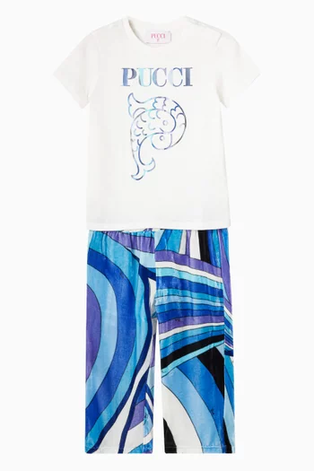 Logo Print T-shirt in Cotton