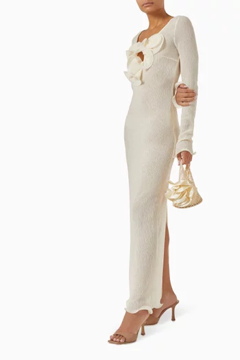 Beach Maxi Dress in Crepe
