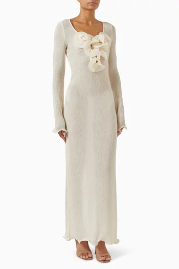 Beach Maxi Dress in Crepe