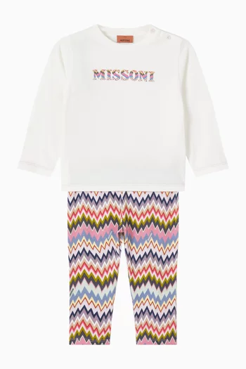 Long-sleeve Logo T-shirt in Jersey