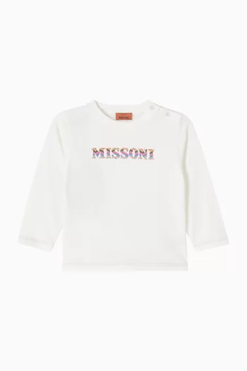 Long-sleeve Logo T-shirt in Jersey