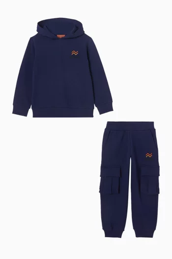 Tracksuit Set in Cotton-fleece