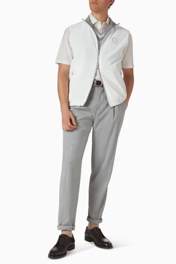 Reversible Quilted Vest in Nylon
