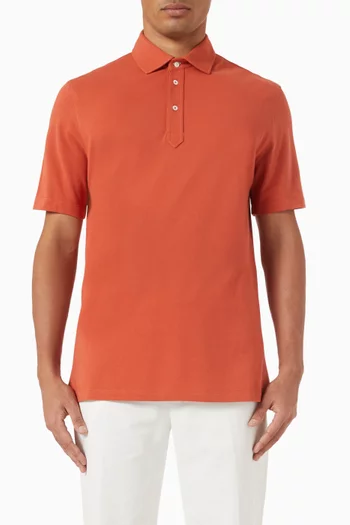 Polo Shirt in Cotton Piqué