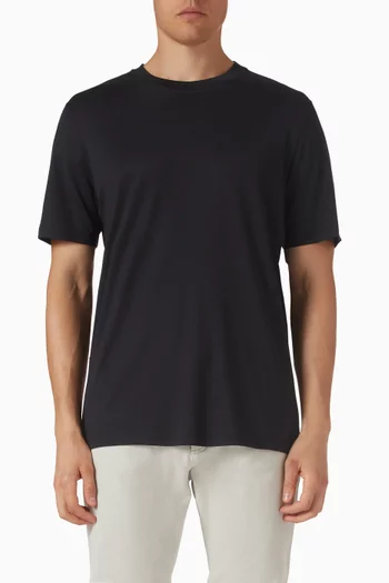 Crewneck T-shirt in Silk Blend