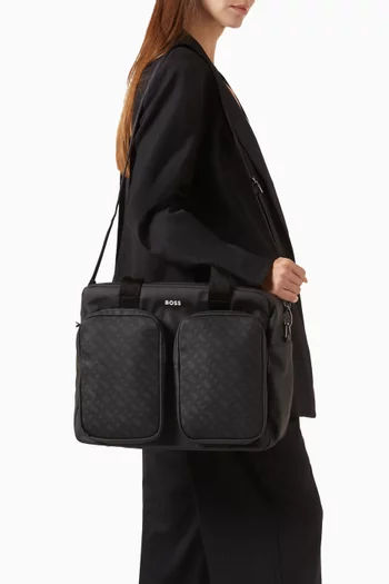 Logo Changing Bag in Nylon