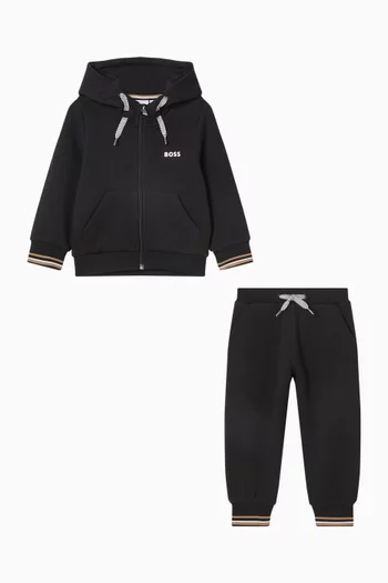 Striped Cuff Tracksuit Set