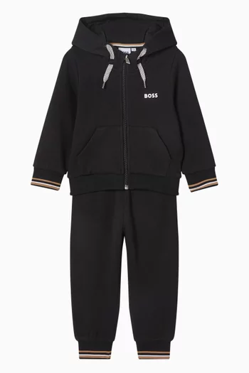 Striped Cuff Tracksuit Set