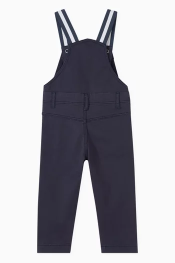 Logo Dungarees in Stretchy Cotton