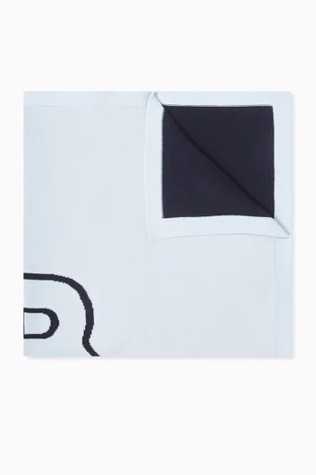 Double B Logo Blanket in Cotton