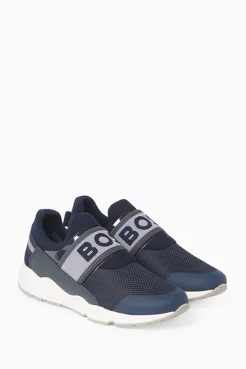 Logo Pull-on Sneakers