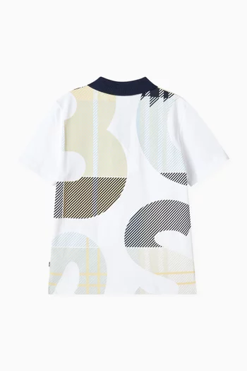 Logo Polo Shirt in Cotton-blend