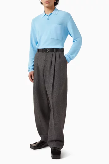 Le Polo Tricot Shirt in Cotton-blend