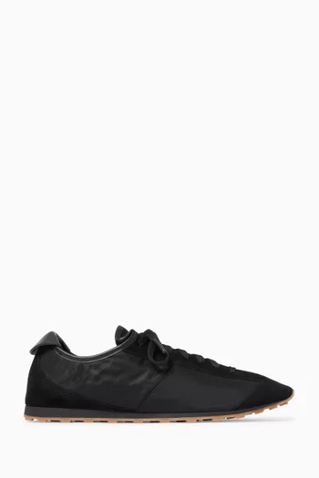 Le Tennis Sneakers in Nylon & Suede