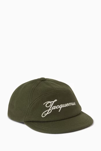 The Lana Baseball Cap in Poly-wool Blend