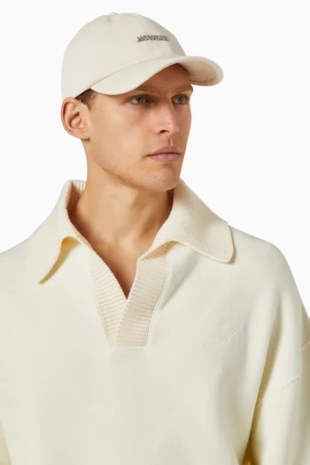 Logo-plaque Baseball Cap in Cotton-twill