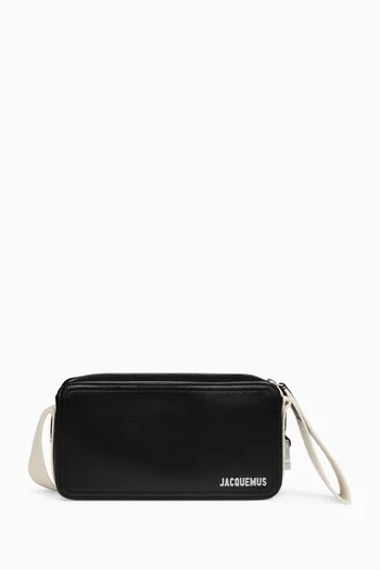 Le Cuerda Horizontal Camera Bag in Leather
