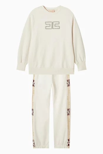 Logo Side Tape Sweatpants