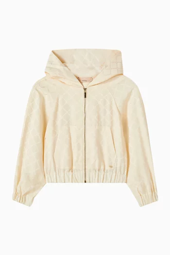 Quilted Zip-up Hooded Jacket