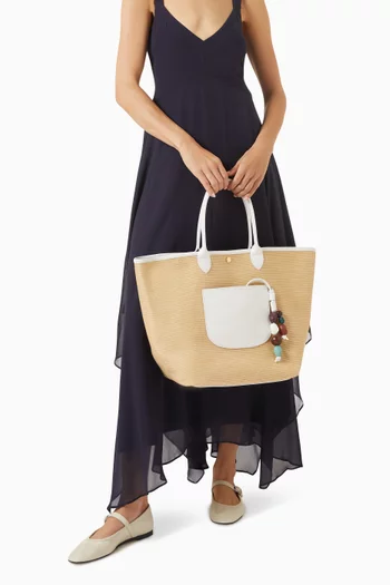 حقيبة بتصميم سلة متوسطة قنب من مجموعة لو بلياج