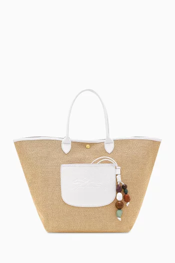 حقيبة بتصميم سلة متوسطة قنب من مجموعة لو بلياج