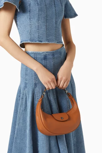 Small Le Pliage Xtra Hobo Bag in Leather
