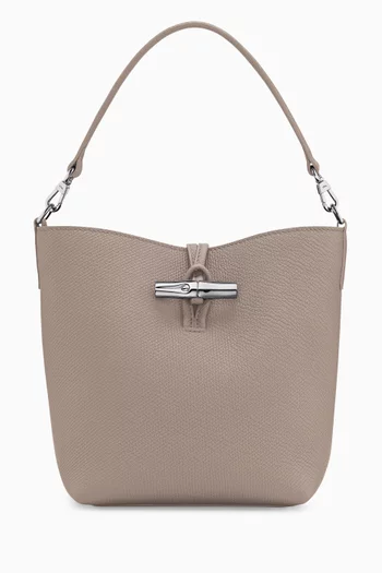 XS Le Roseau Bucket Bag in Cowhide Leather