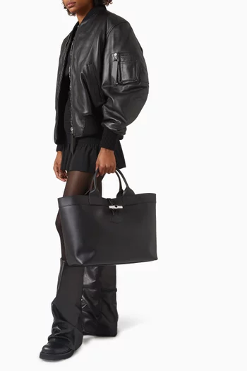 Large Le Roseau Tote Bag in Leather