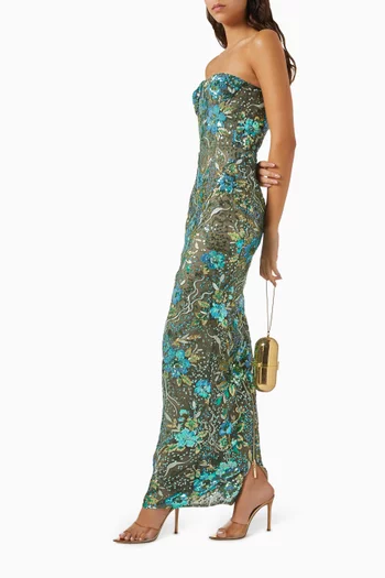 Dahlia Sequin-embellished Maxi Dress