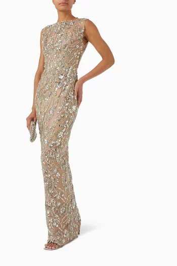 Violet Sequin-embellished Dress