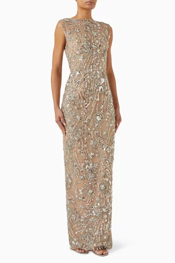 Violet Sequin-embellished Dress