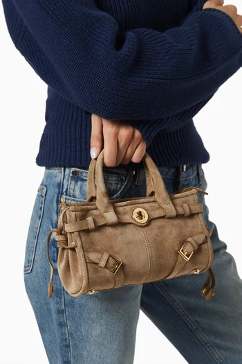 Nano Baby Jane Shoulder Bag in Suede