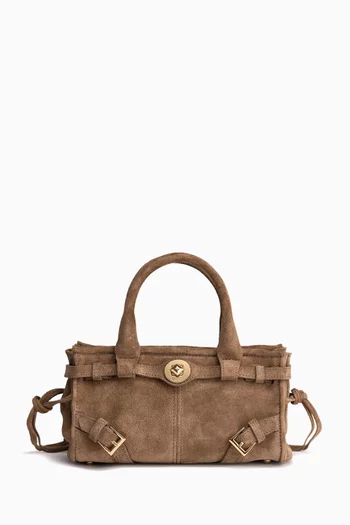 Nano Baby Jane Shoulder Bag in Suede