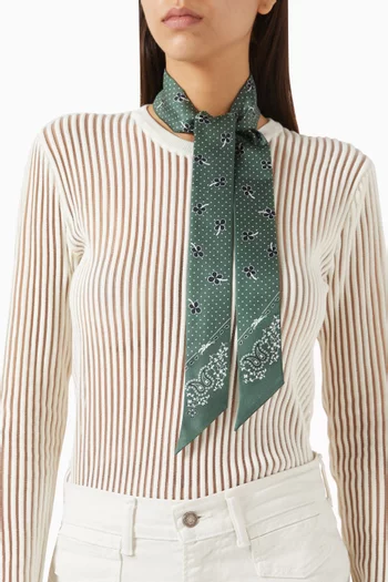 طوق رأس فرنش باندانا حرير