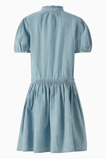 Button-collar Shirt Dress