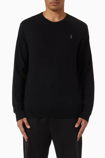 Logo Slim-fit Sweatshirt in Cotton