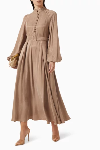 Gloria Belted Midi Dress