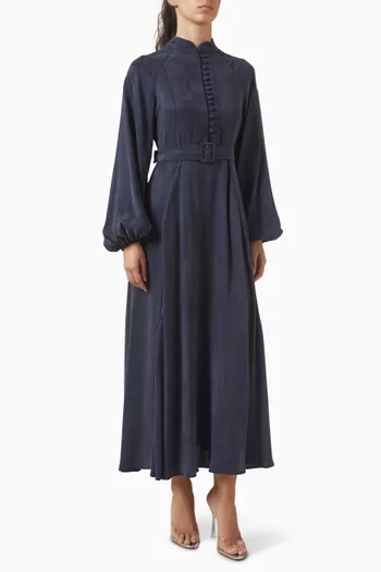 Gloria Belted Midi Dress